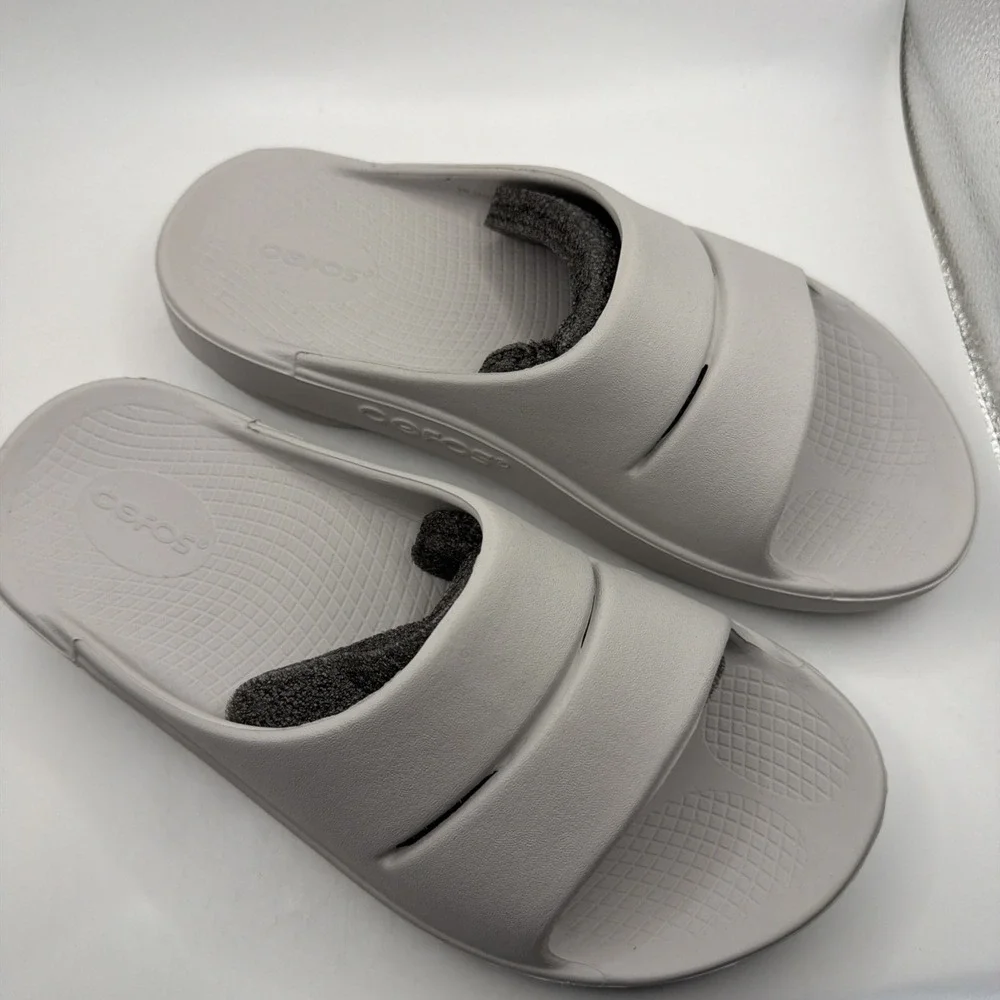 OOFOS OOAHH Nomad Moonstone Sandals EU 41 M8 W10 Recovery Comfort Shoes Unisex